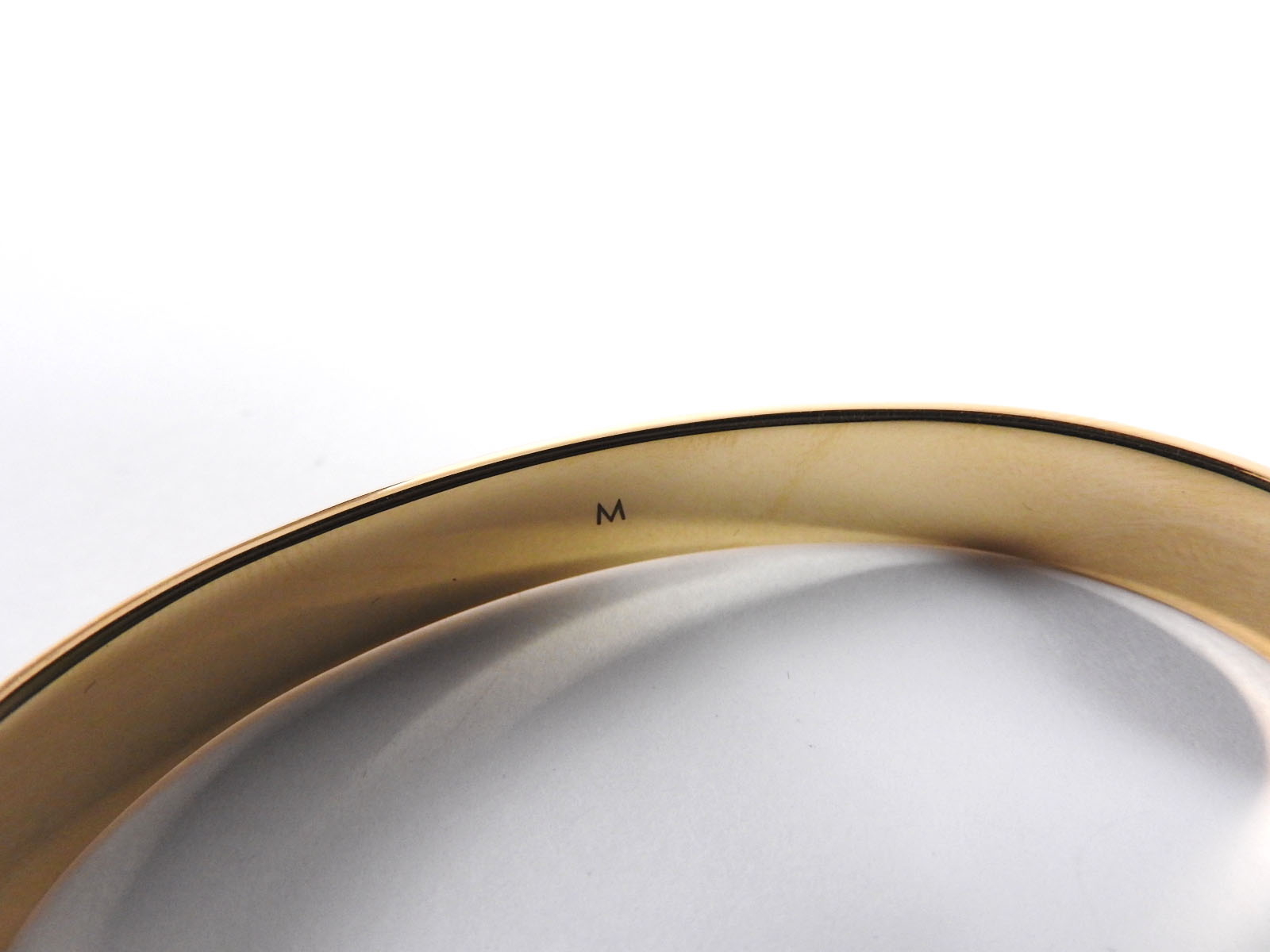 LOUIS VUITTON Cuff Nanogram LV Monogram Bangle Bracelet Gold Plated M00252 A5465 | eBay