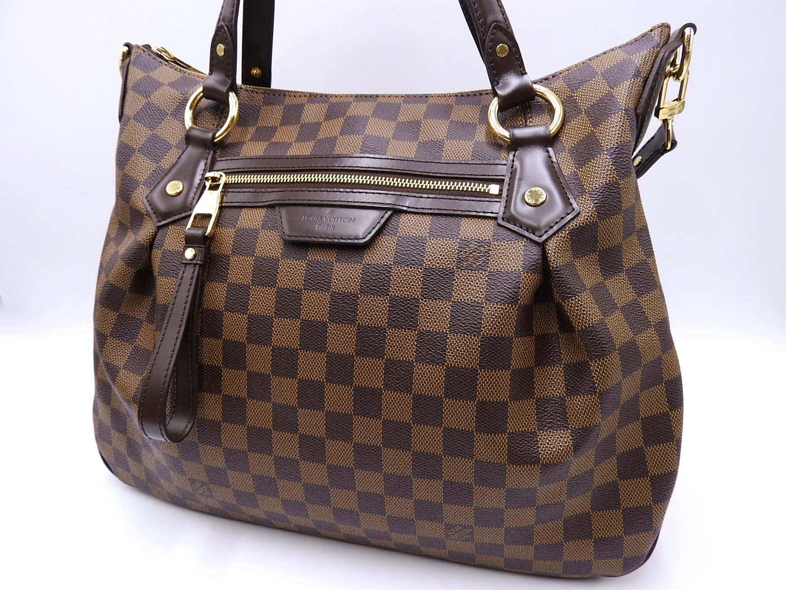 Auth Louis Vuitton Damier 2way Bag Evora MM N41131 Women's Handbag,Shoulder  Bag