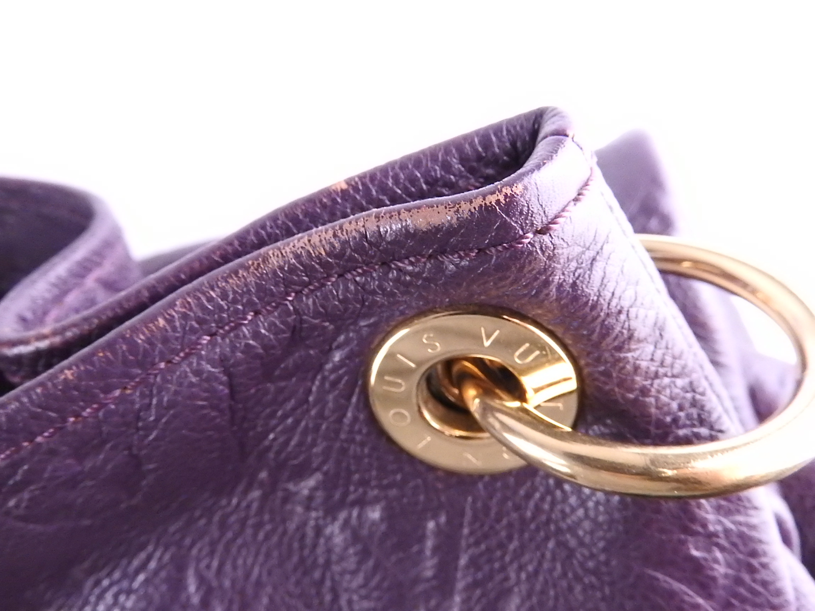 LOUIS VUITTON Artsy MM Monogram Empreinte Aube Purple Shoulder Handbag  M93828