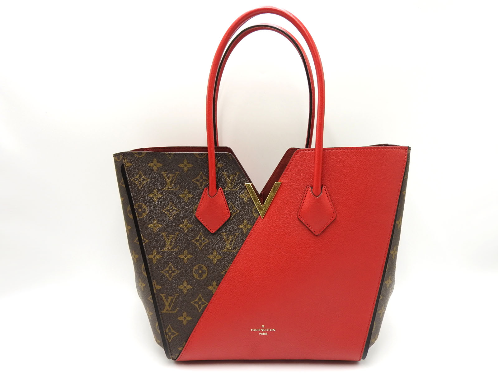Auth LOUIS VUITTON Kimono MM Shoulder Hand Bag Monogram Cerise Red M40459 V-1101 | eBay