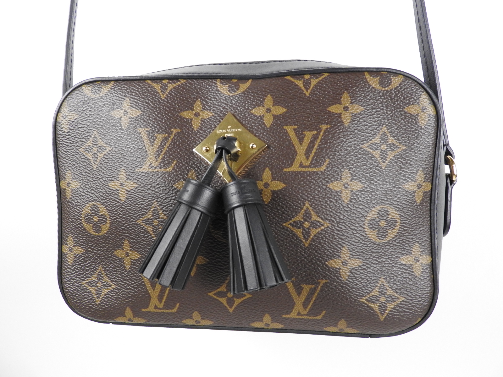 LOUIS VUITTON Monogram Noir Saintonge Crossbody Shoulder Bag Canvas M43555 V1156 | eBay