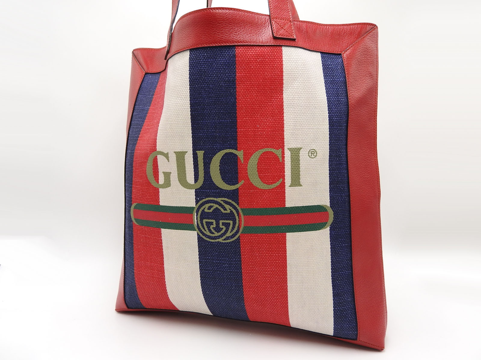 gucci canvas leather shoulder bag
