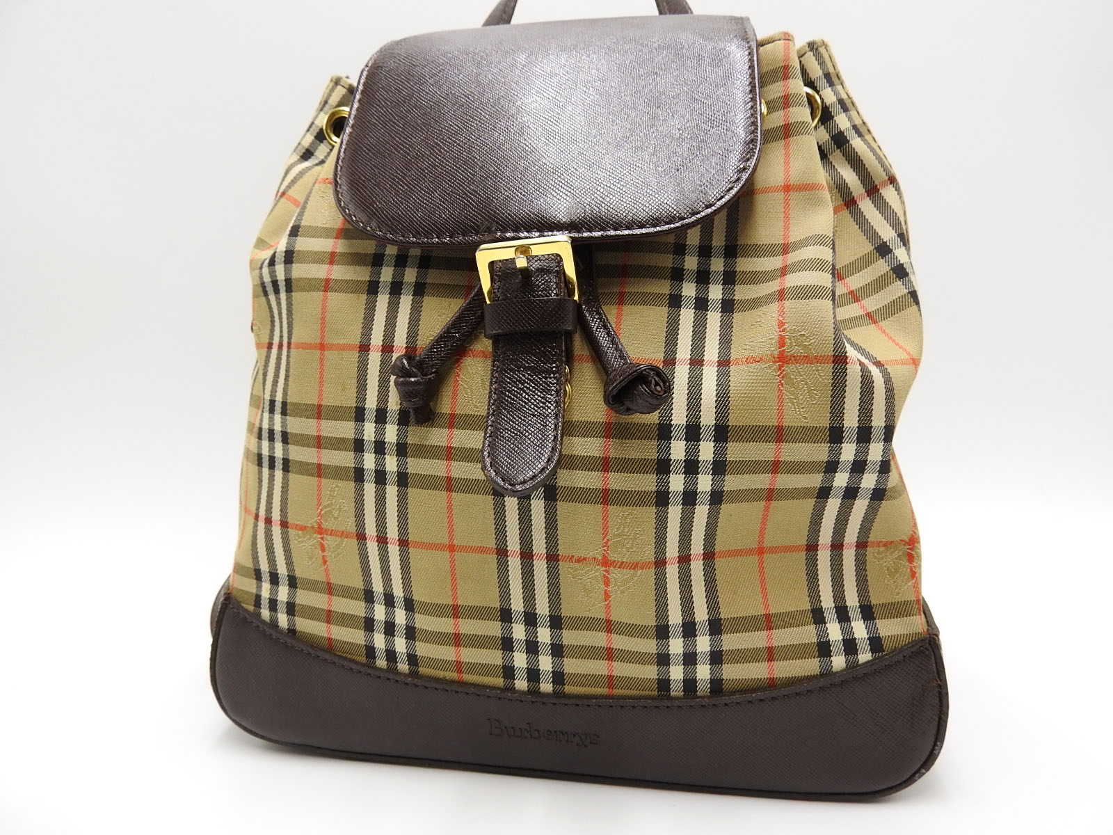 burberry nova check backpack