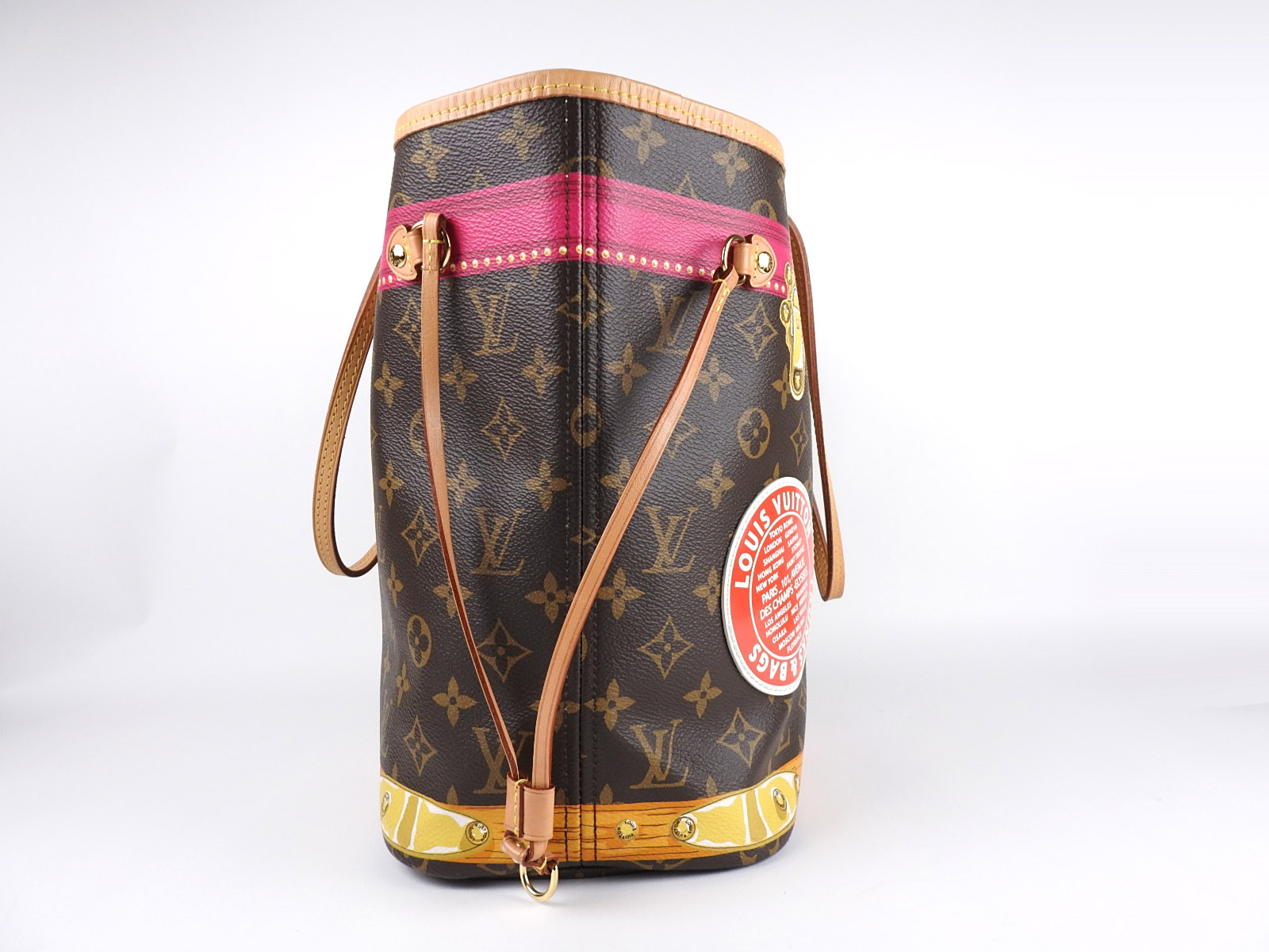 LOUIS VUITTON Monogram Summer Trunk Neverfull MM Shoulder Tote Bag M41390 V-2155 | eBay