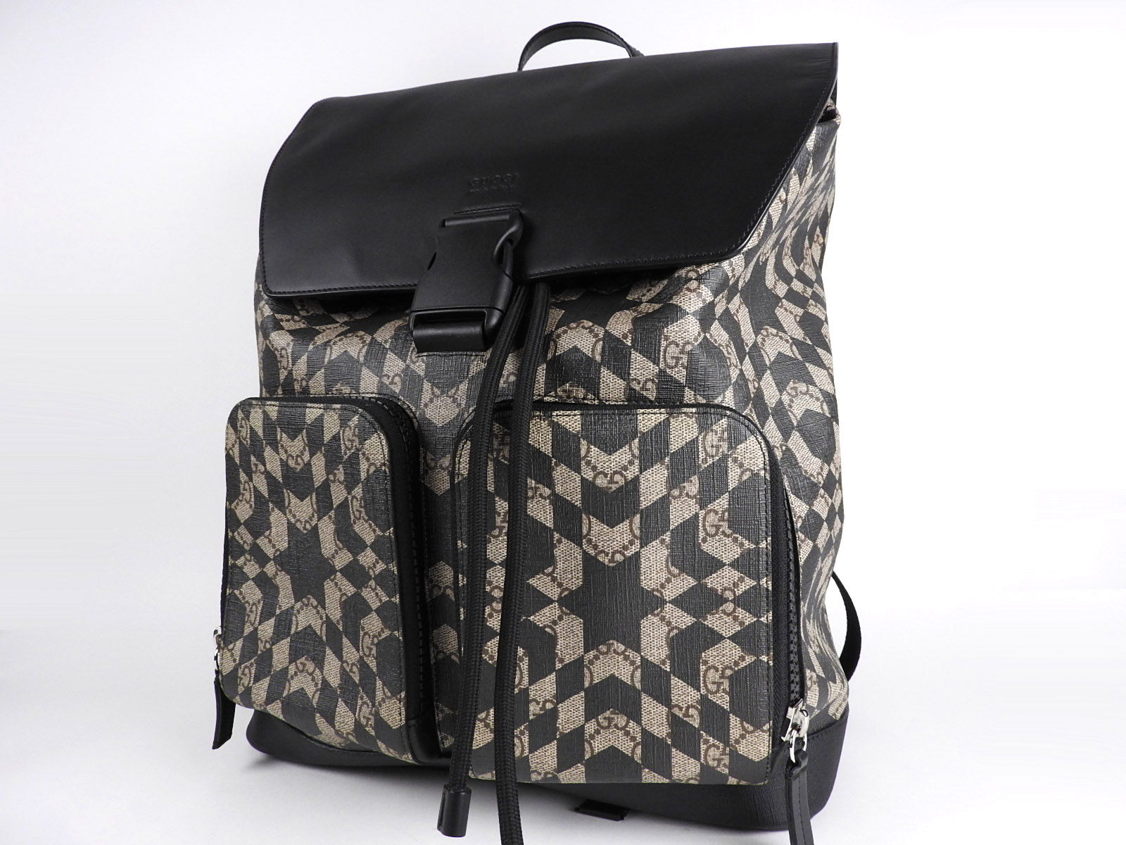 GUCCI GG Caleido Supreme Backpack Bag PVC Leather Beige Brown Black 406369 V2175 | eBay
