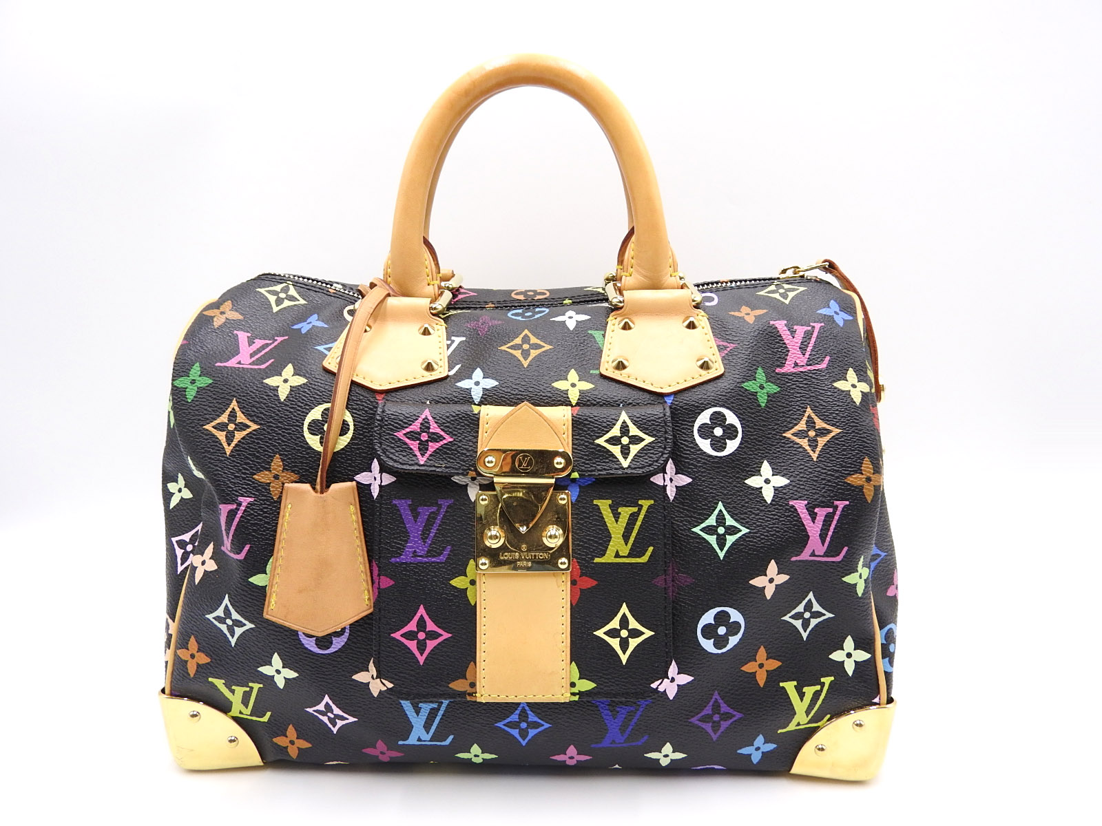 Louis Vuitton Speedy Multicolor Black M92642 Handbag