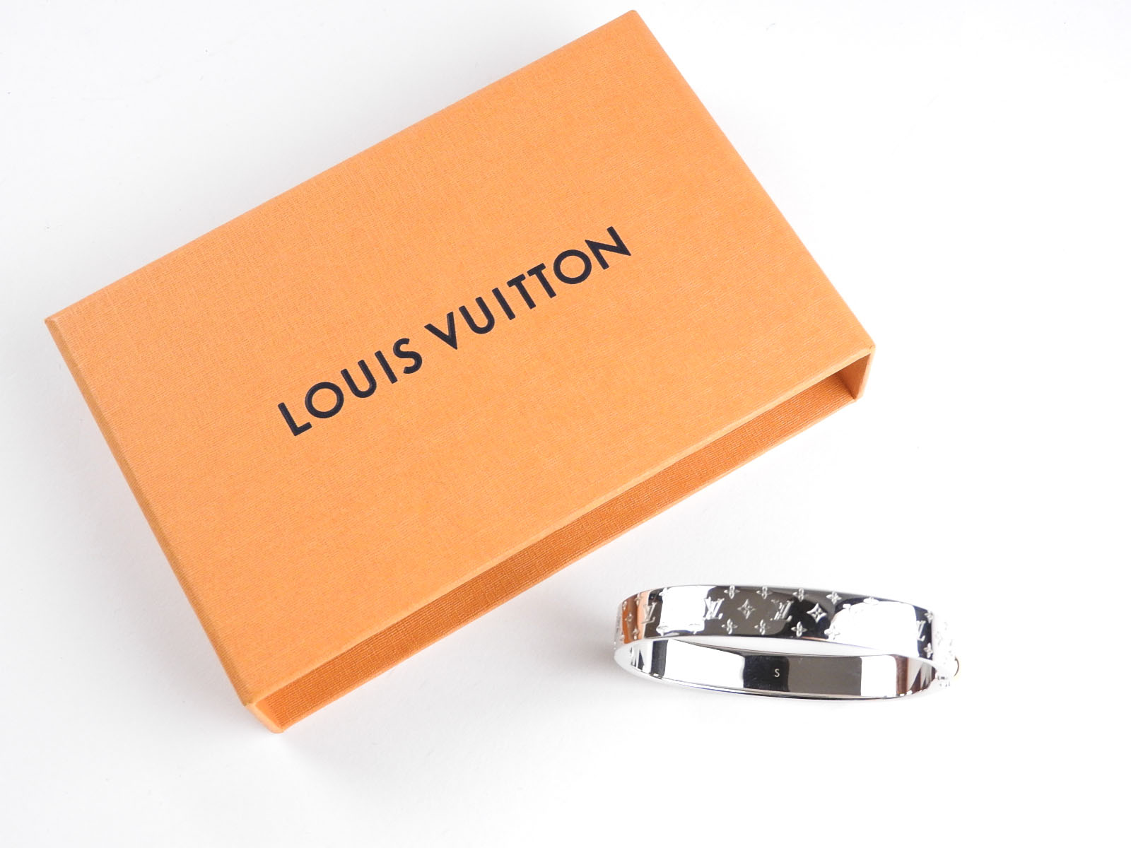 Louis Vuitton Nanogram Cuff at 1stDibs  louis vuitton nanogram cuff  bracelet, louis vuitton cuff bracelet price, lv cuff bracelet