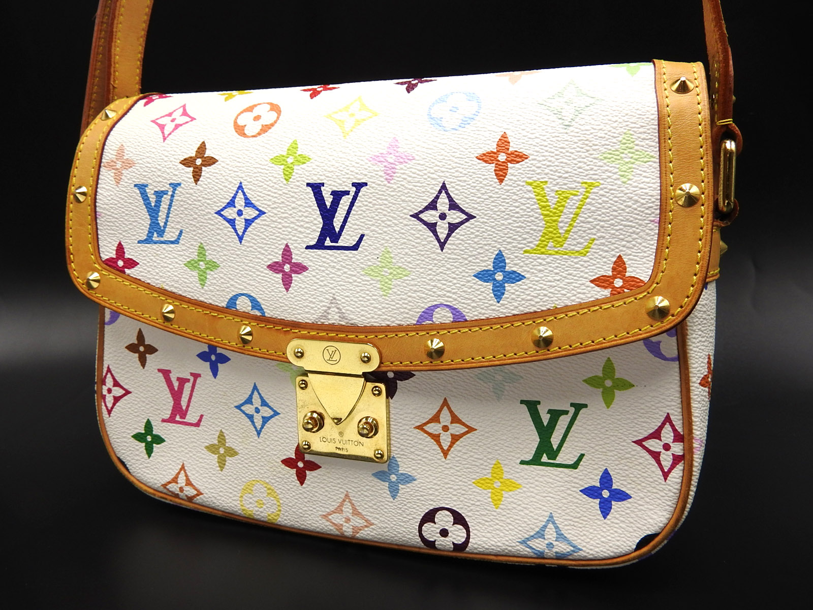 LOUIS VUITTON Sologne Crossbody Shoulder Bag Monogram Multicolor M92661 V-3486 | eBay