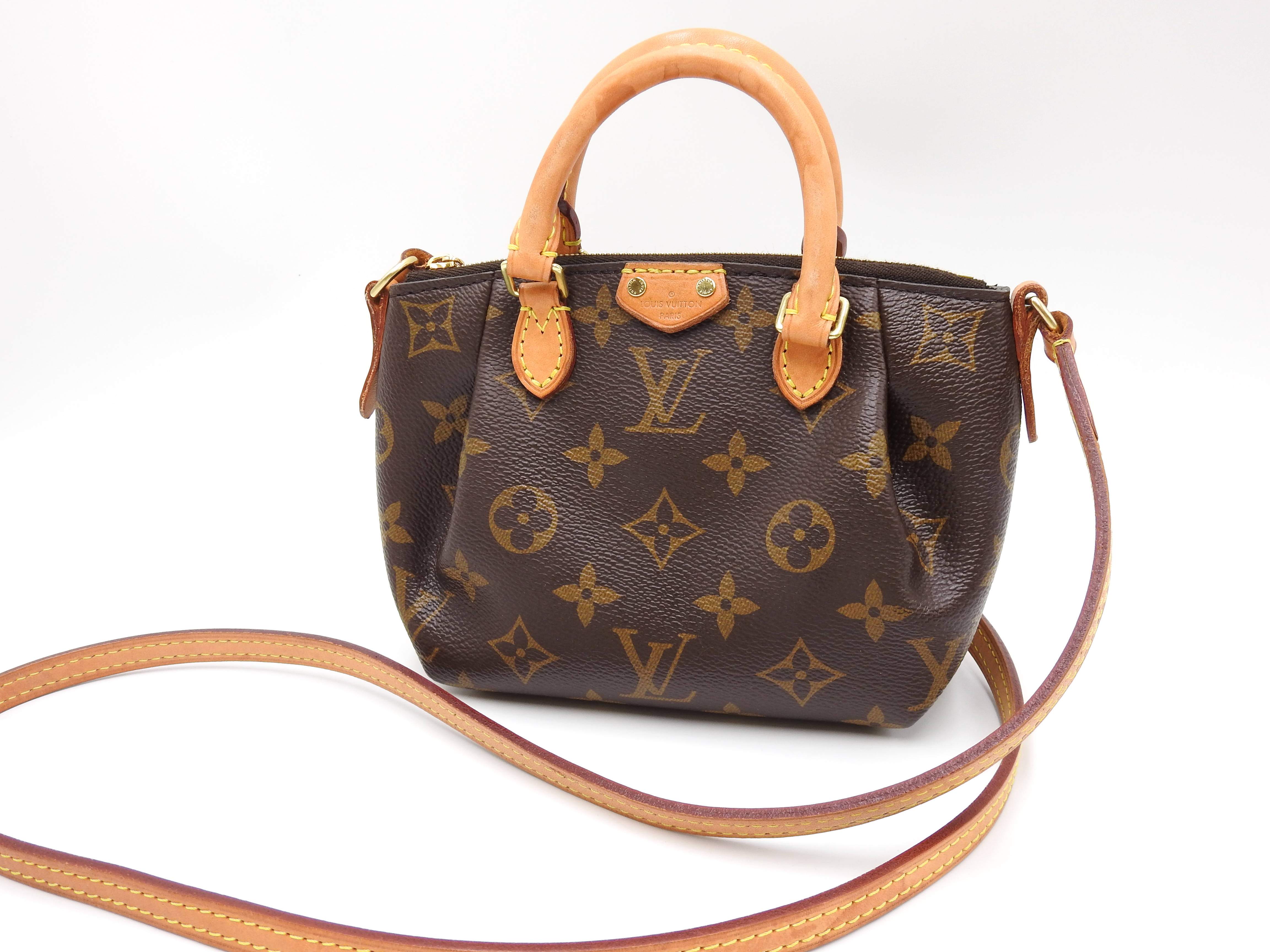 LOUIS VUITTON Monogram Nano Turenne 2way Shoulder Hand Bag Canvas