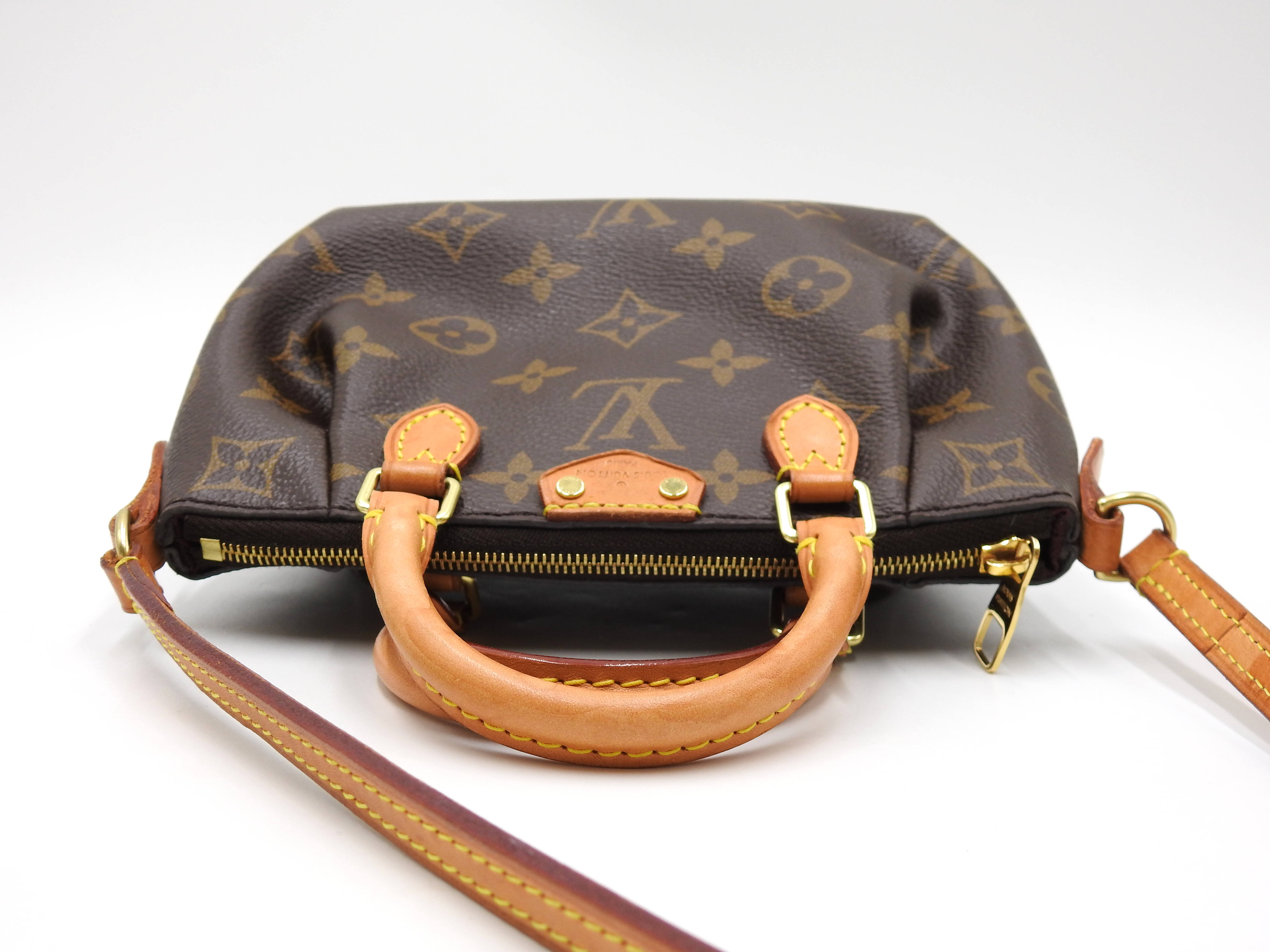 LOUIS VUITTON Monogram Nano Turenne 2way Shoulder Hand Bag Canvas