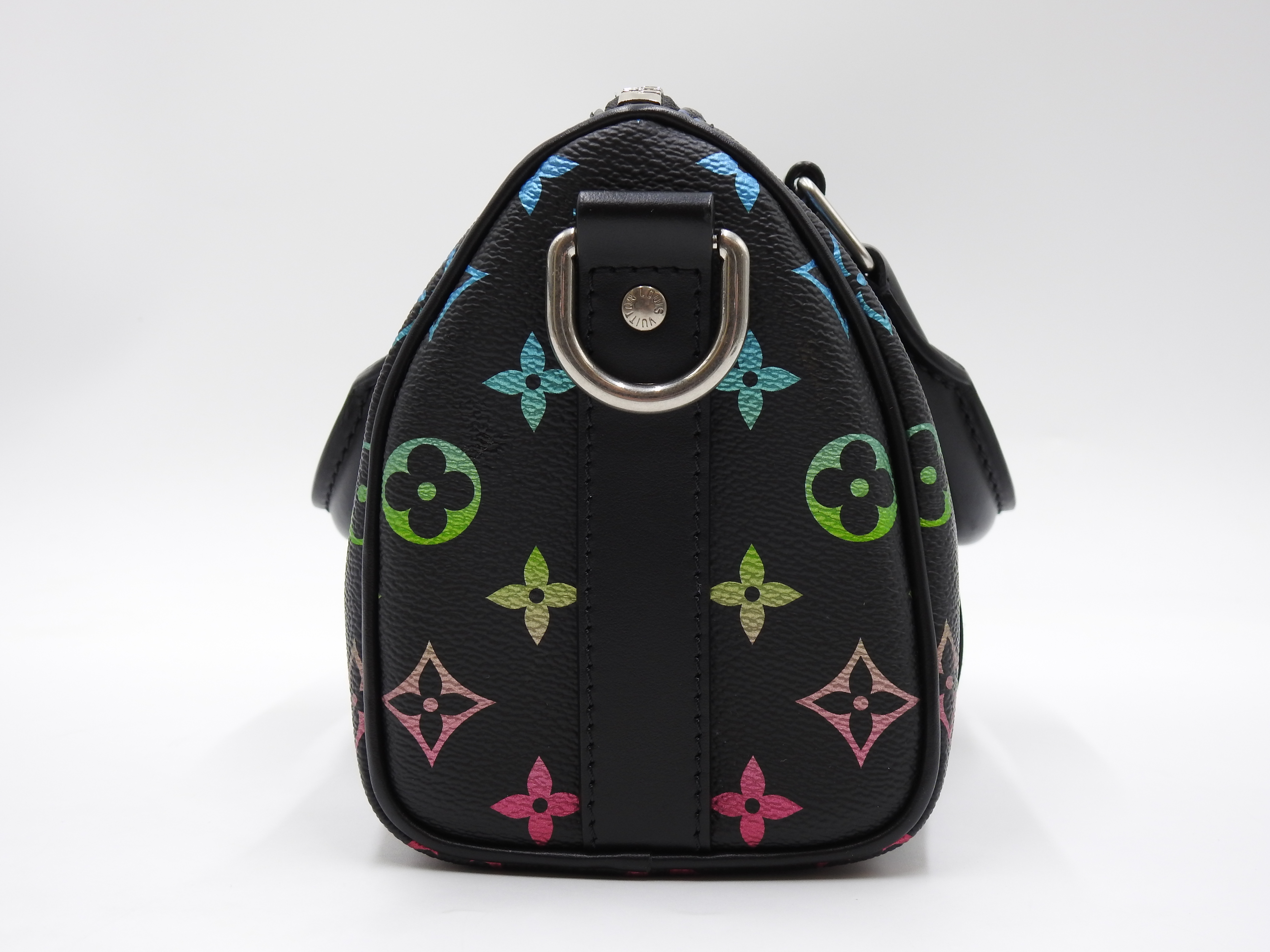 LOUIS VUITTON Monogram Iridescent Keepall Bandouliere 25 Hand Bag